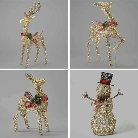 Wondershop Rattan-Look Faux Rattan LED FAWN - Picture 2 of 2